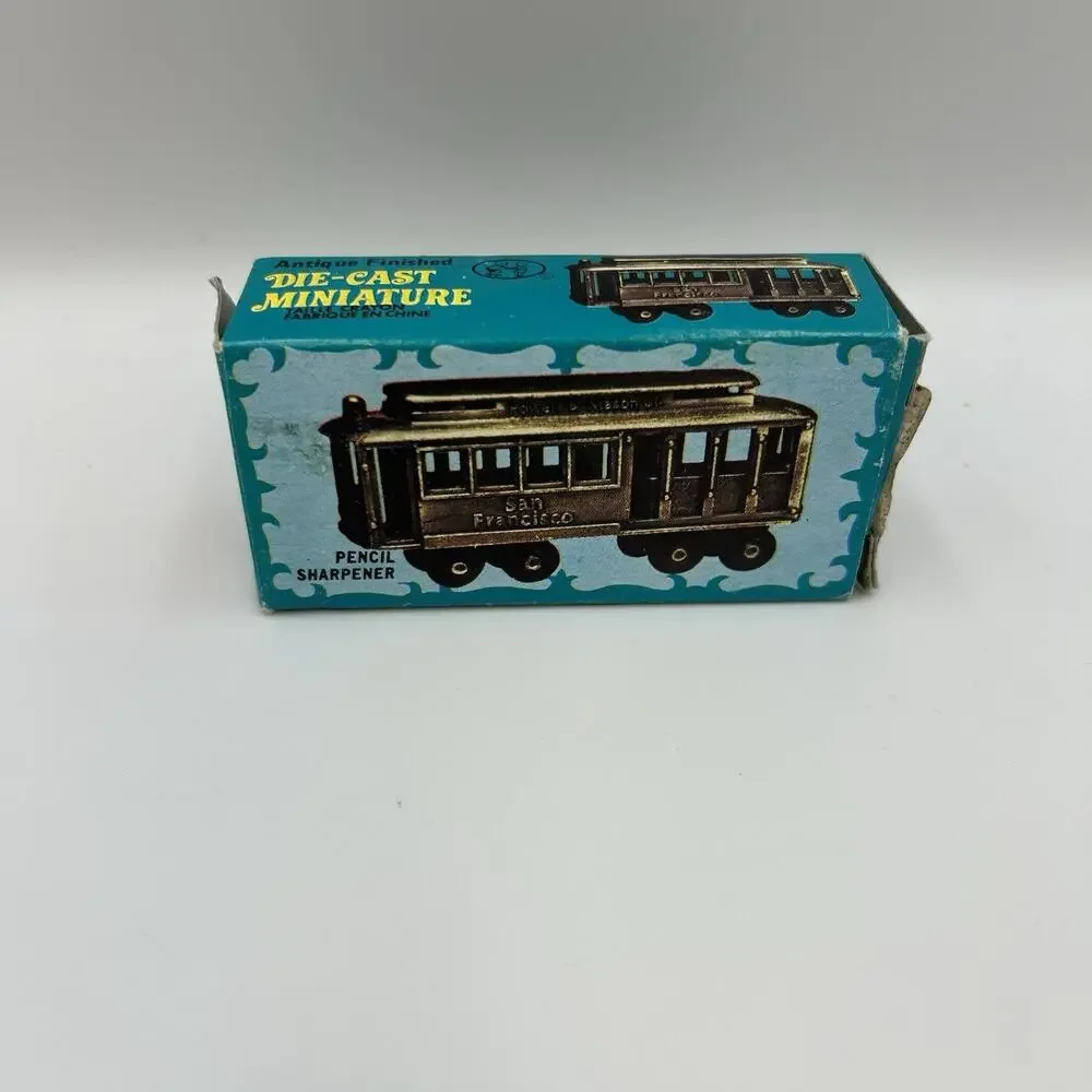 Vintage San Francisco Cable Car Trolly Die-Cast Miniature Pencil Sharpener